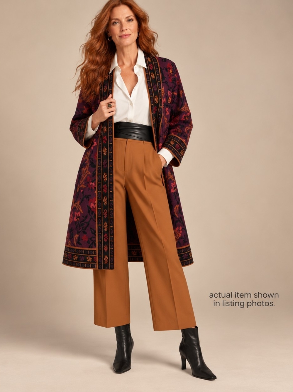 Tapestry Floral Long Cardigan